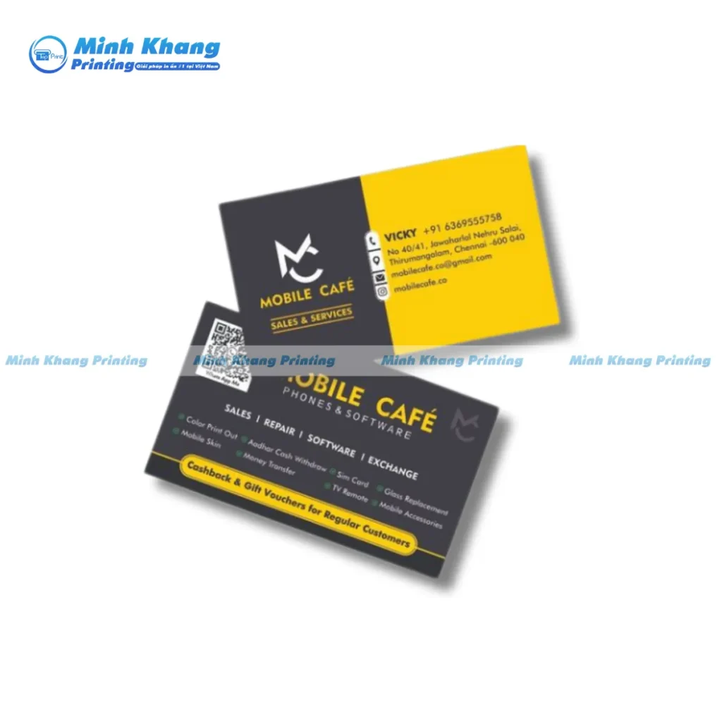 card visit cửa hàng điện thoại