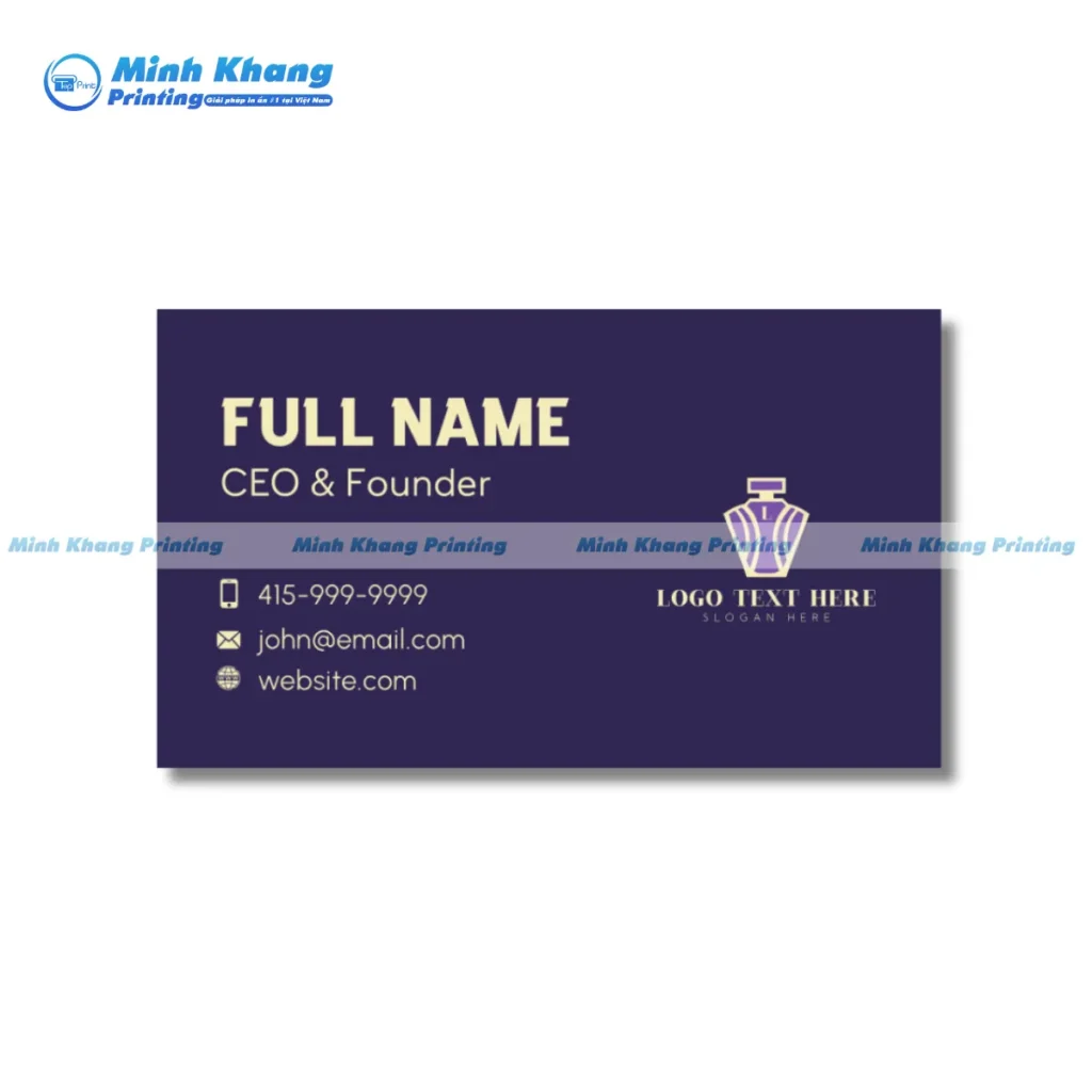 Mẫu card visit nước hoa cho shop mỹ phẩm