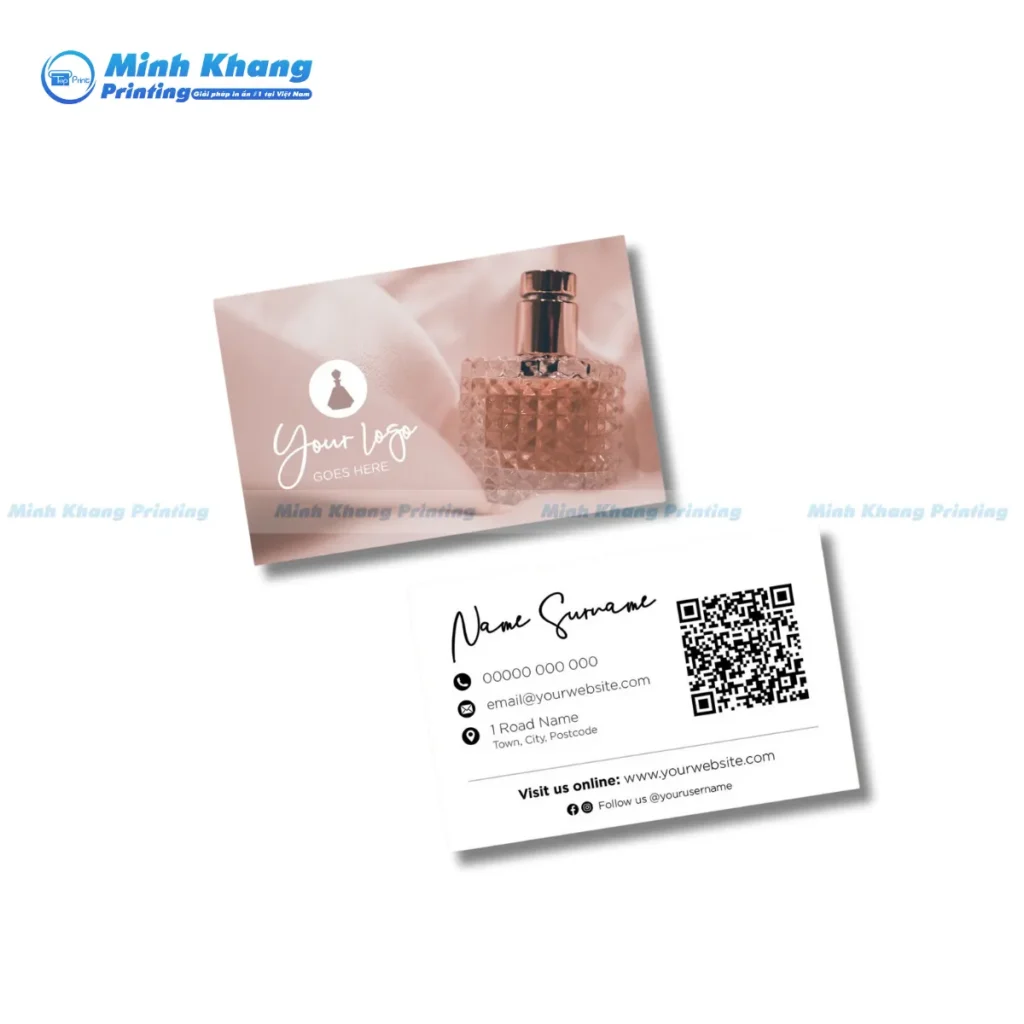 Mẫu card visit nước hoa cao cấp, sang trọng
