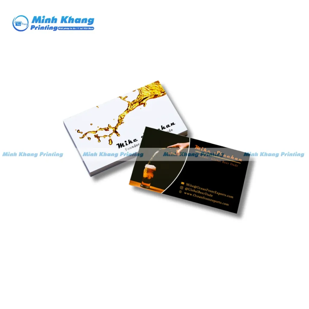 Mẫu in card visit quán nhậu giá rẻ độc đáo
