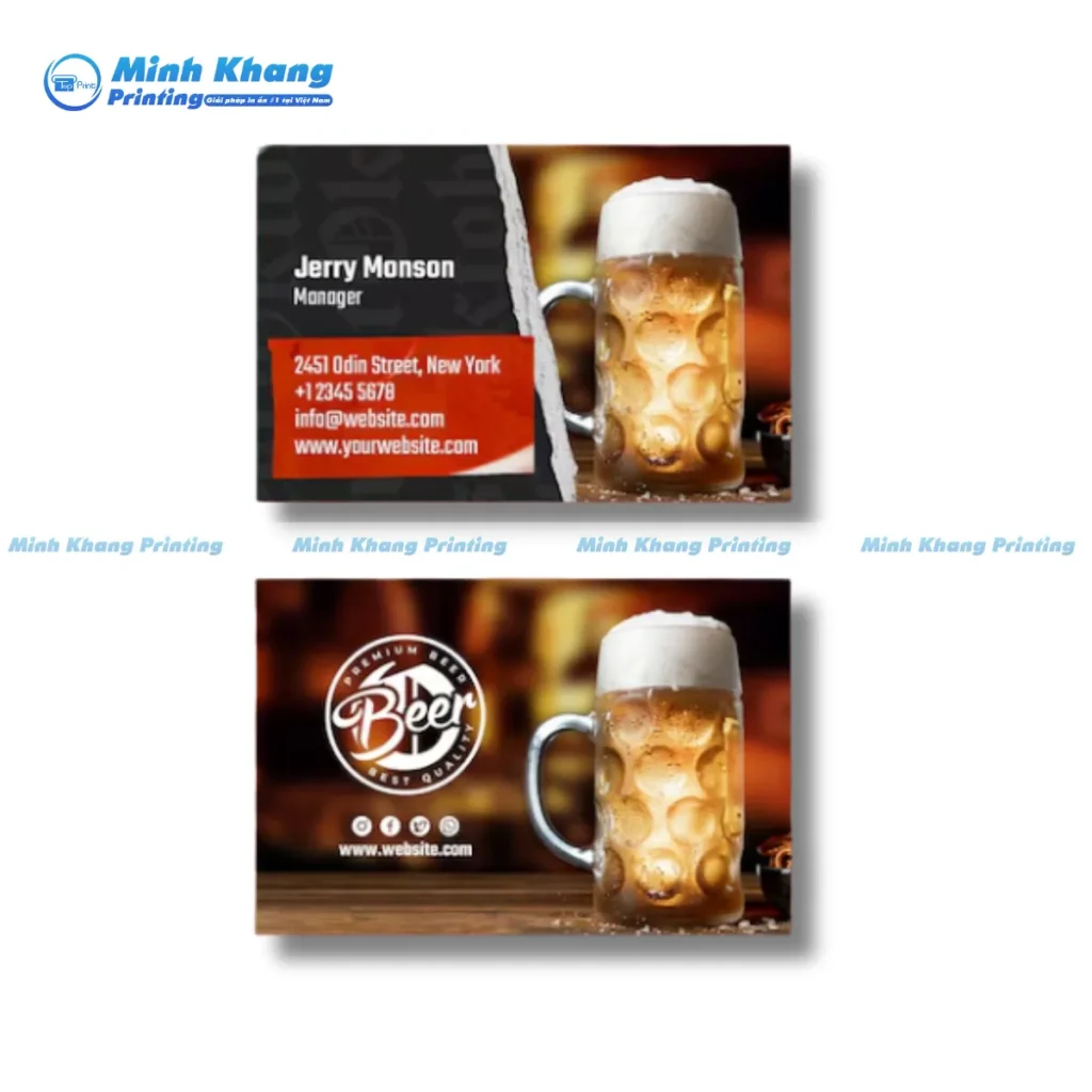 Mẫu name card quán bia hơi
