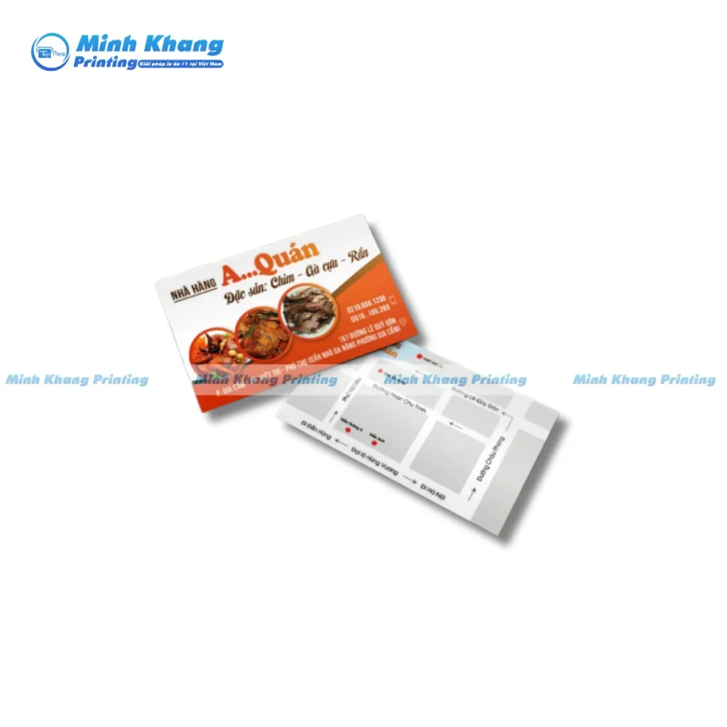 mẫu card visit quán nhậu vỉa hè