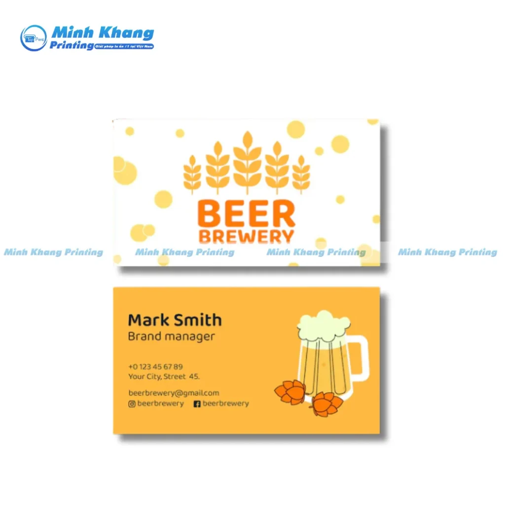 card visit quán nhậu