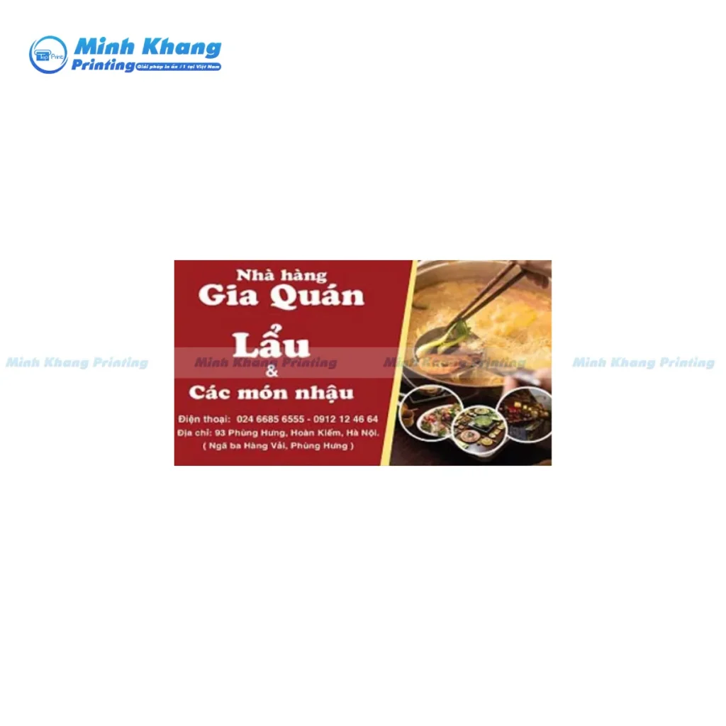 mẫu card visit quán nhậu & lẩu, các món nhậu độc lạ
