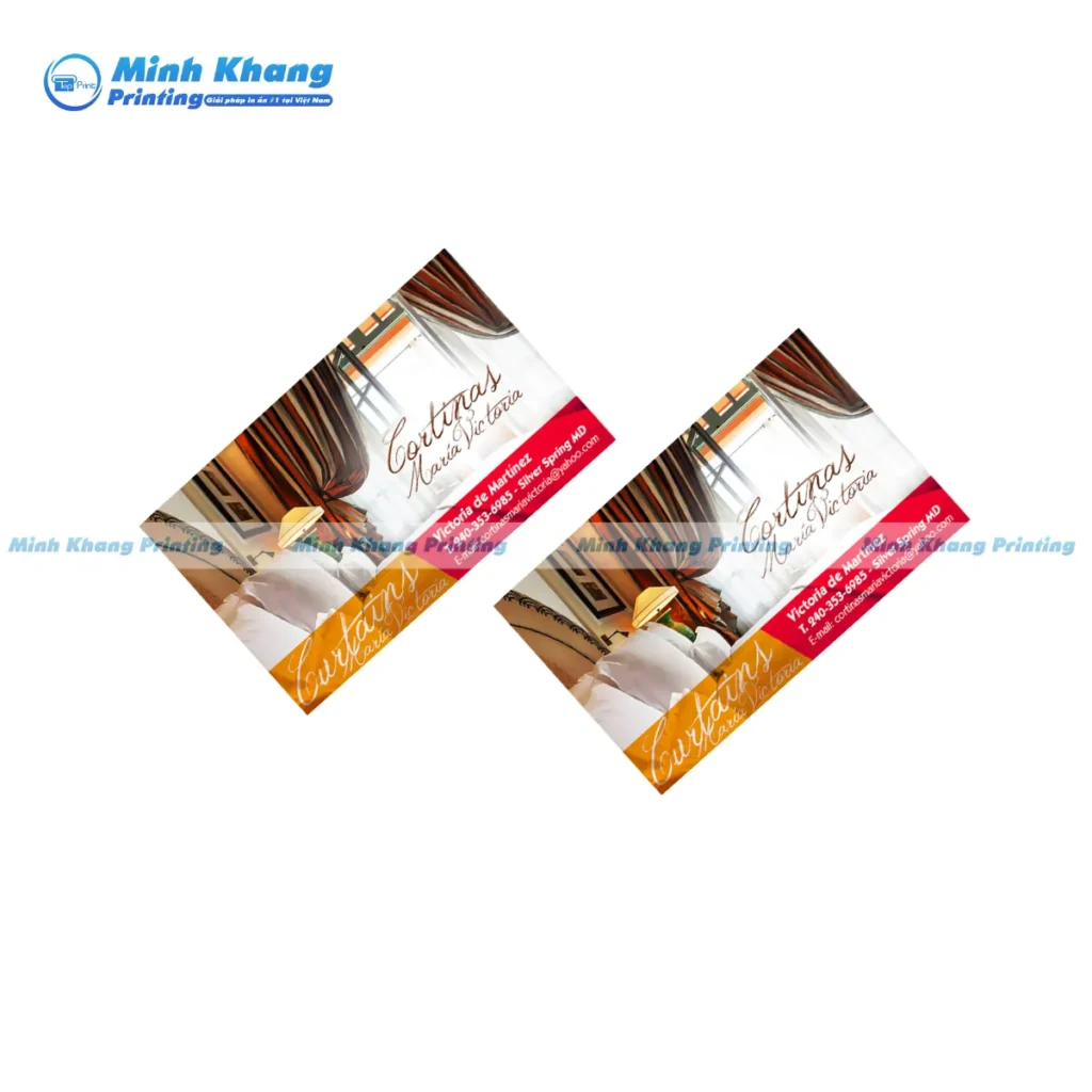 Mẫu card visit rèm cửa độc đáo và sáng tạo