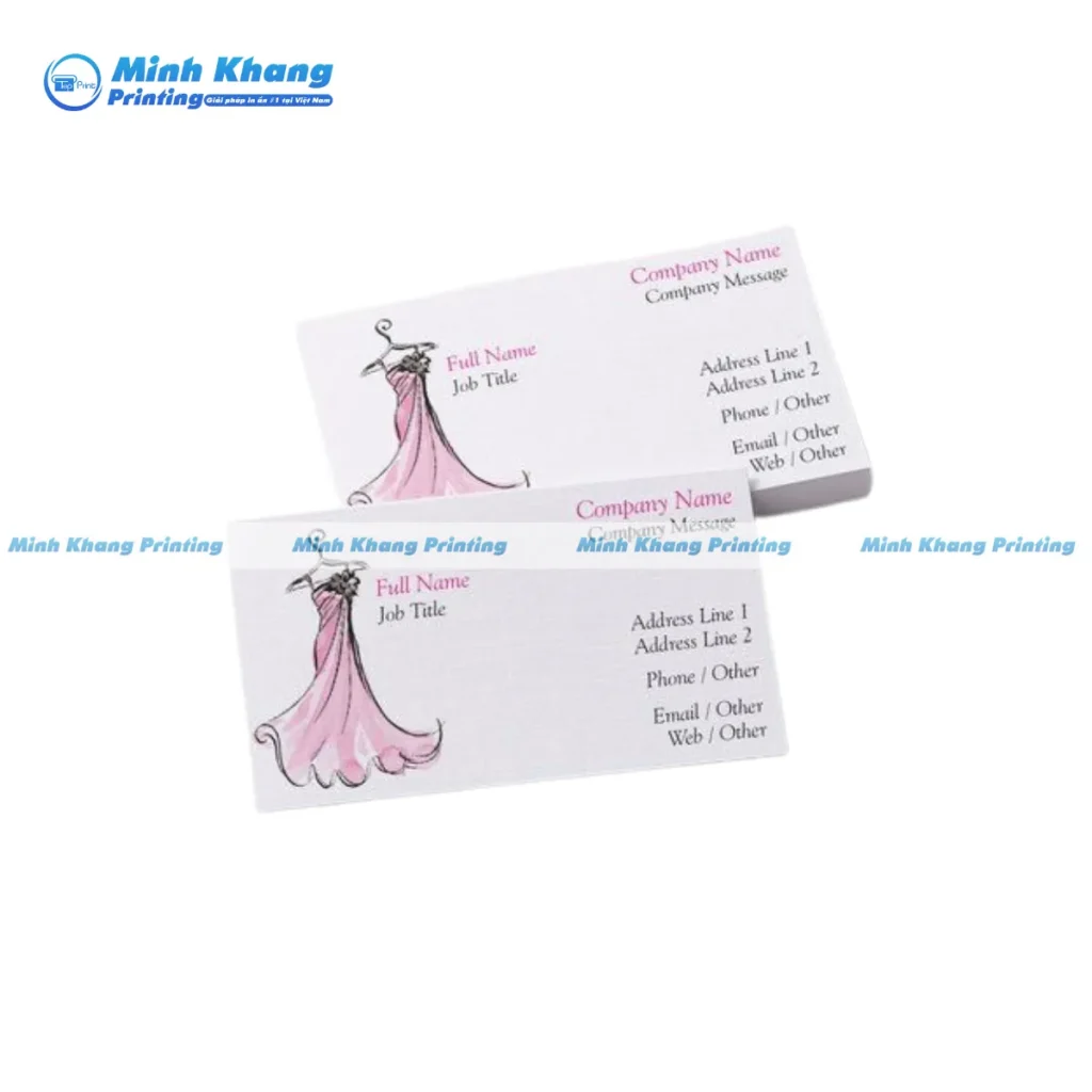 Mẫu card visit shop quần áo phong cách minimalist