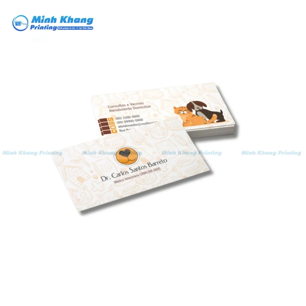 Mẫu Card Visit Thú Y sáng tạo giúp chuyên gia chăm sóc pet nổi bật