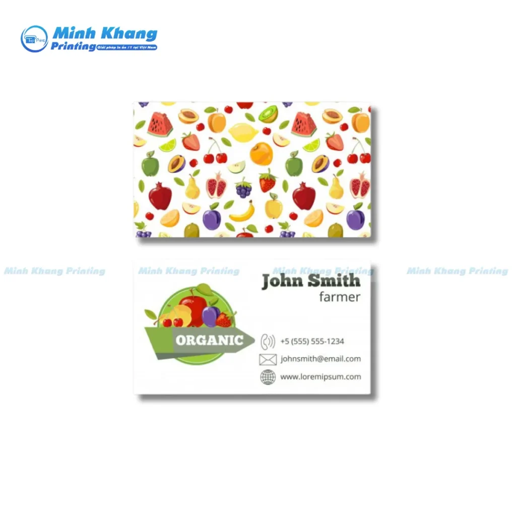 card visit trái cây