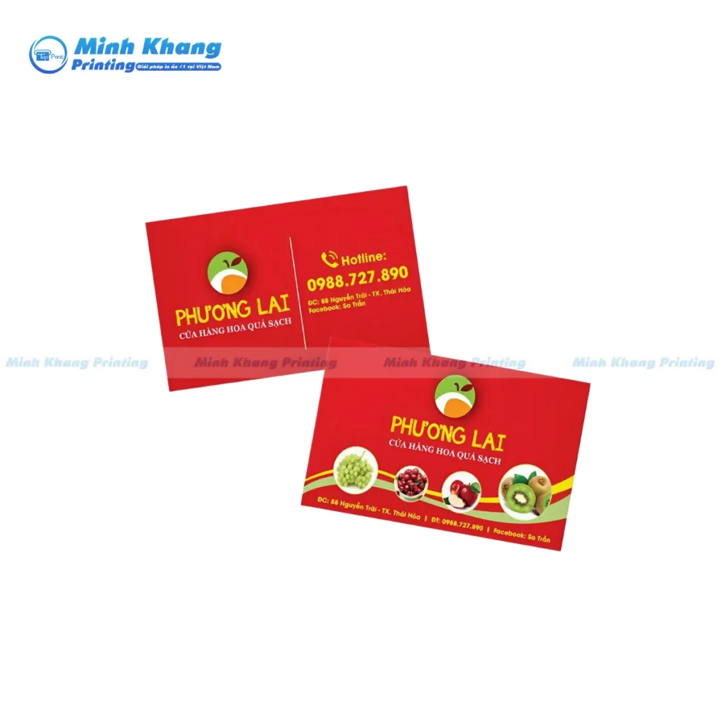 card visit trái cây