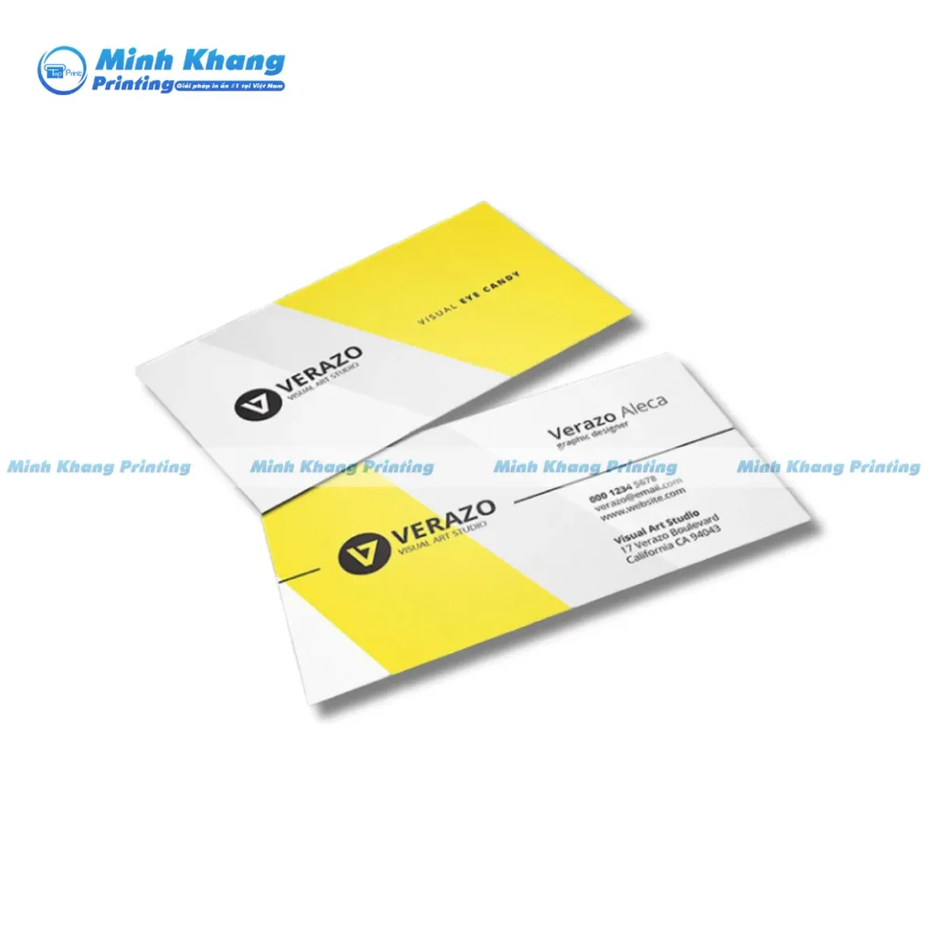 card visit màu vàng