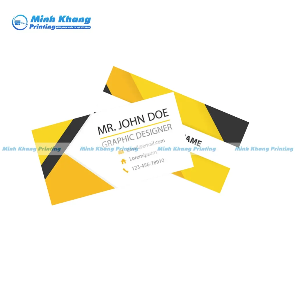 card visit màu vàng