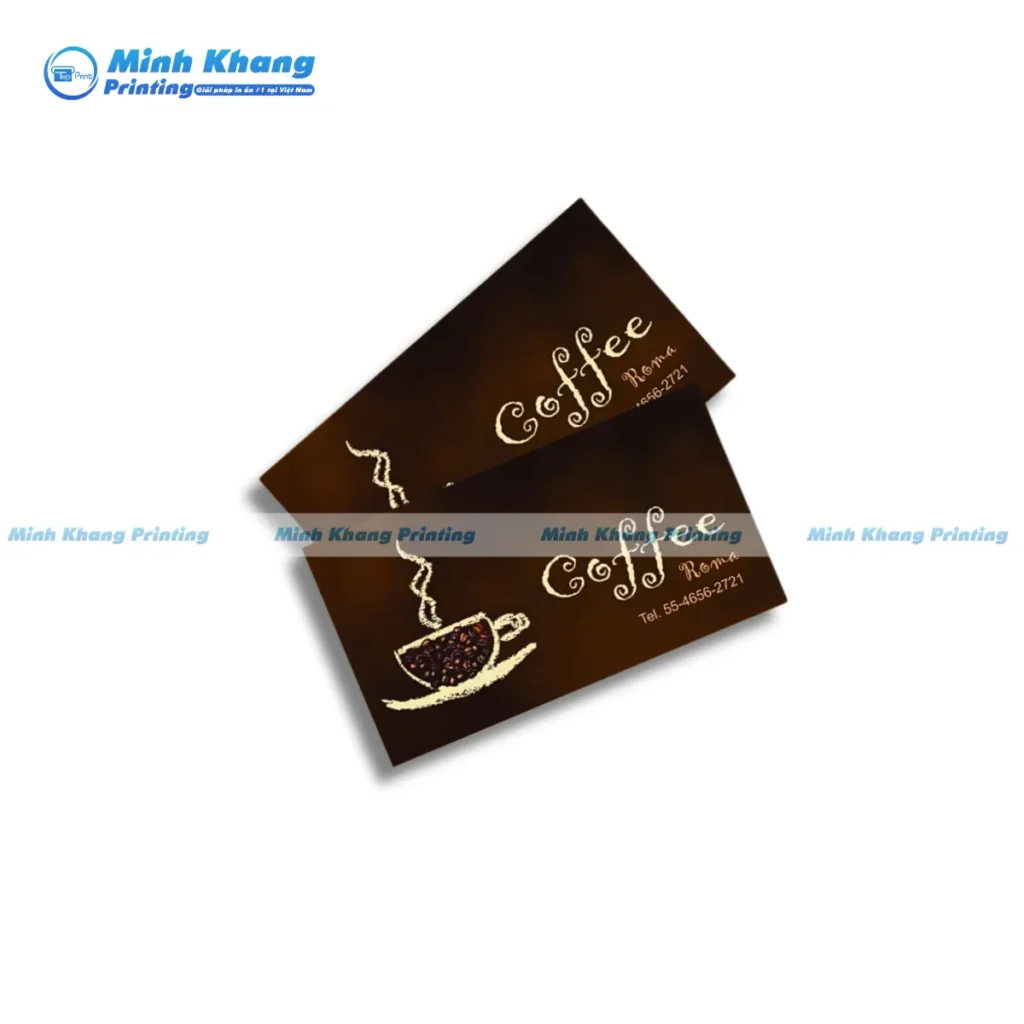 Mẫu Name Card Coffee chất liệu giấy couches 250gsm cao cấp