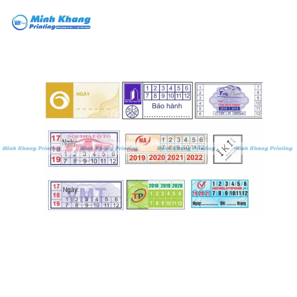 Mẫu tem bảo hành điện thoại mini vừa vặn với mọi dòng máy