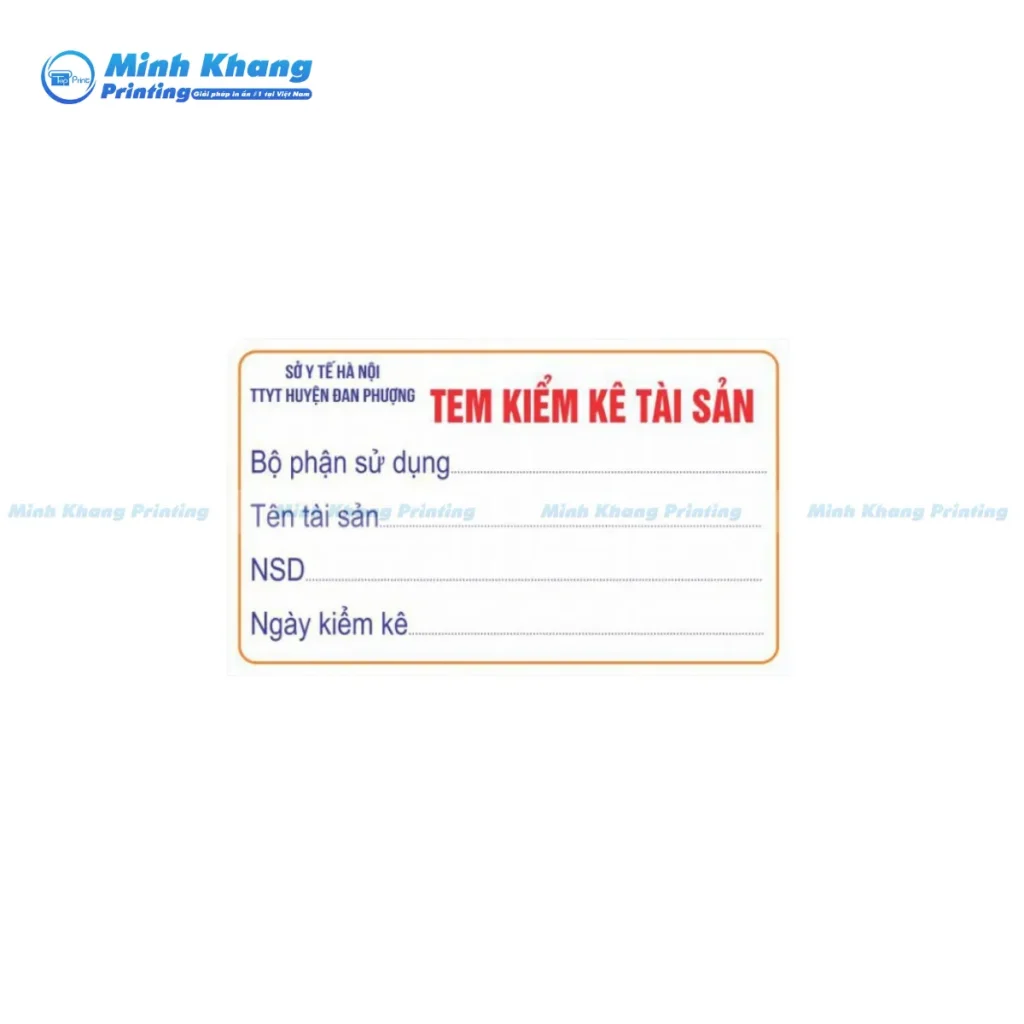 tem kiểm kê tài sản