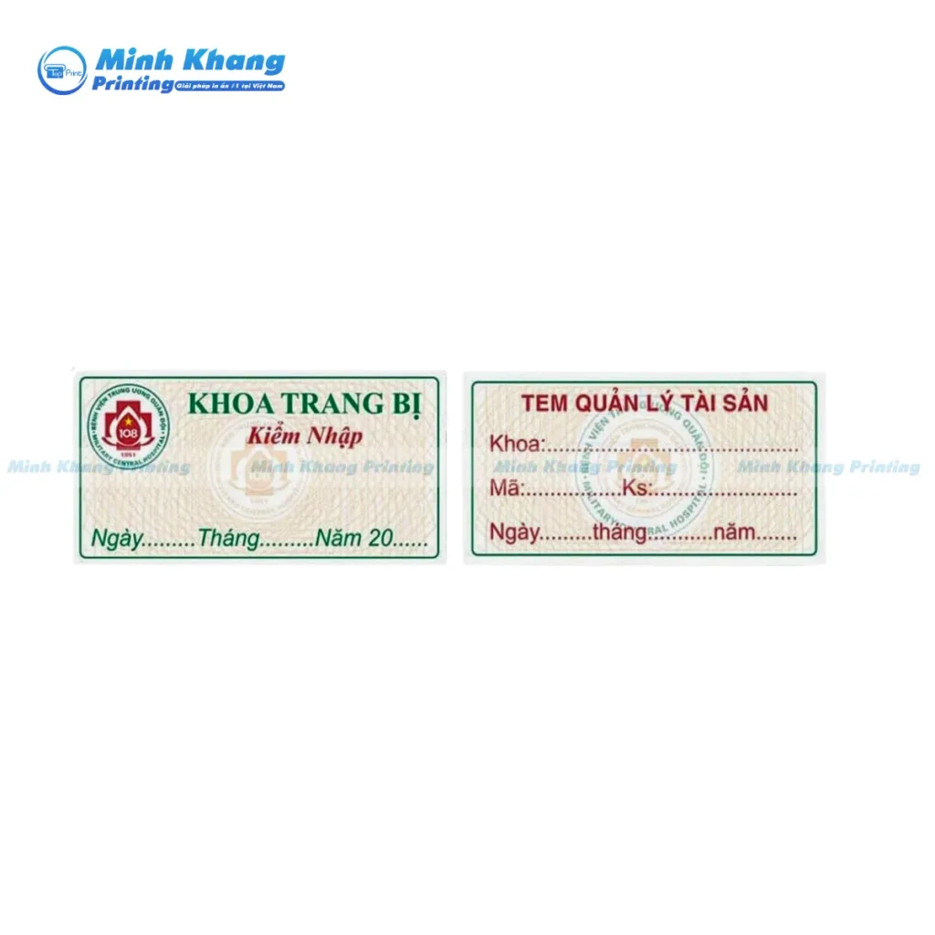 Mẫu tem kiểm kê tài sản chuyên dụng cho văn phòng, hỗ trợ quản lý tài sản dễ dàng và chính xác