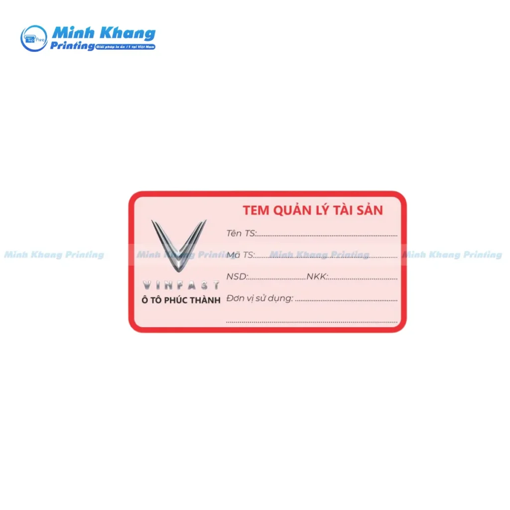 Mẫu tem kiểm kê tài sản chống bóc, bảo vệ thông tin tài sản khỏi can thiệp trái phép