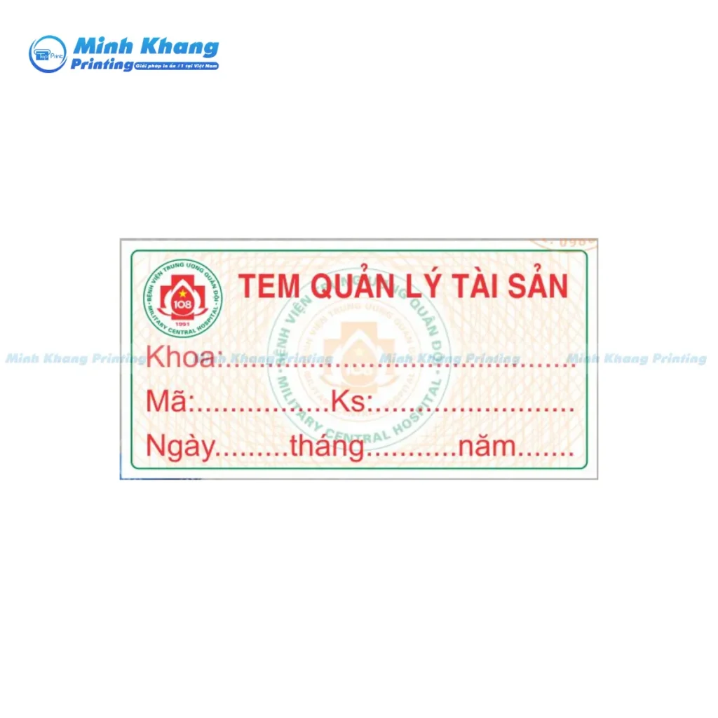 tem kiểm kê tài sản