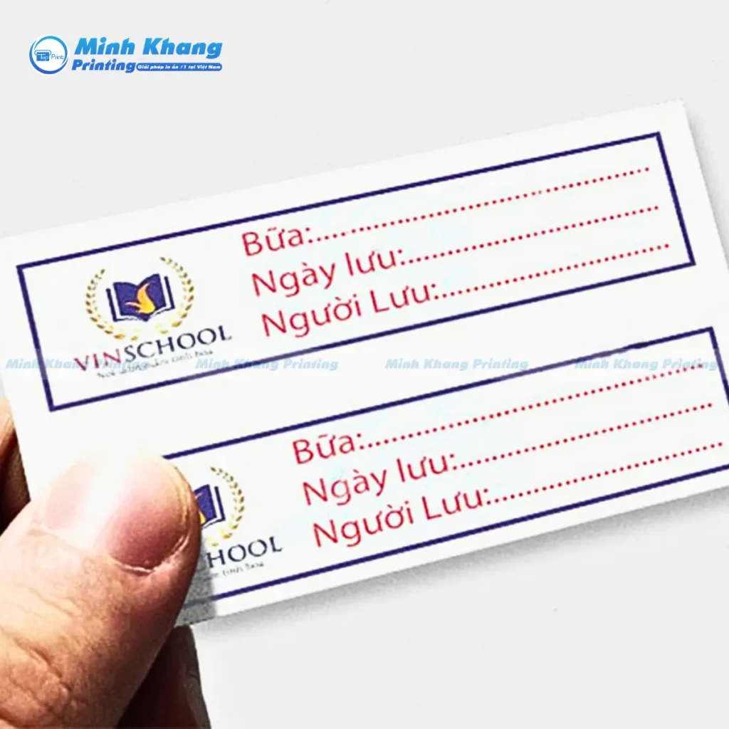 Mẫu tem lưu mẫu thức ăn đạt chuẩn ISO – bảo đảm an toàn thực phẩm toàn diện