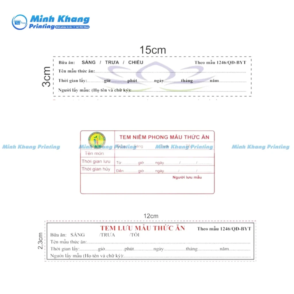 Tem lưu mẫu thức ăn