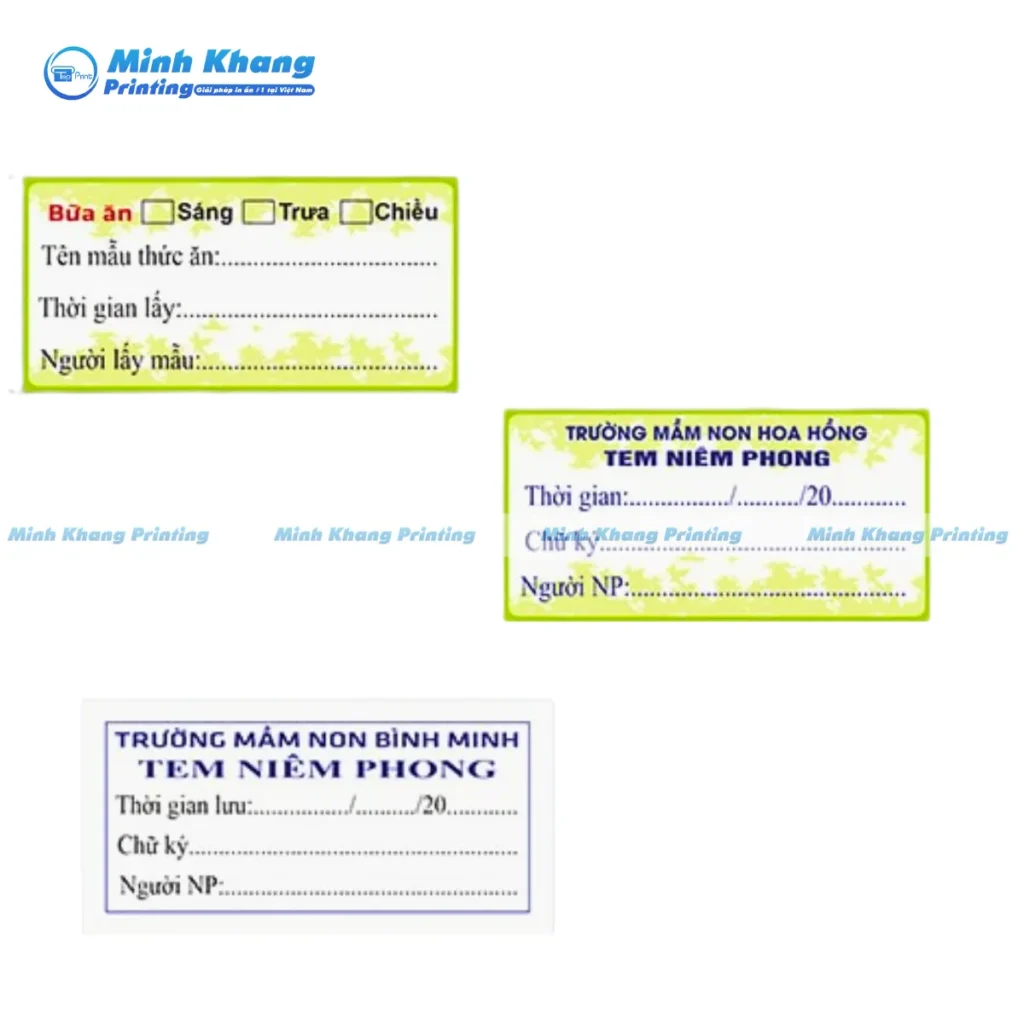 Mẫu tem truy xuất thực phẩm cho nhà hàng, bếp công nghiệp – đạt chuẩn ISO 22000