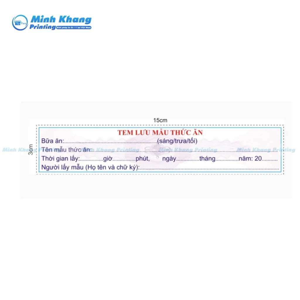 Mẫu tem ghi ngày tháng thực phẩm giúp dễ dàng truy xuất nguồn gốc và kiểm tra chất lượng