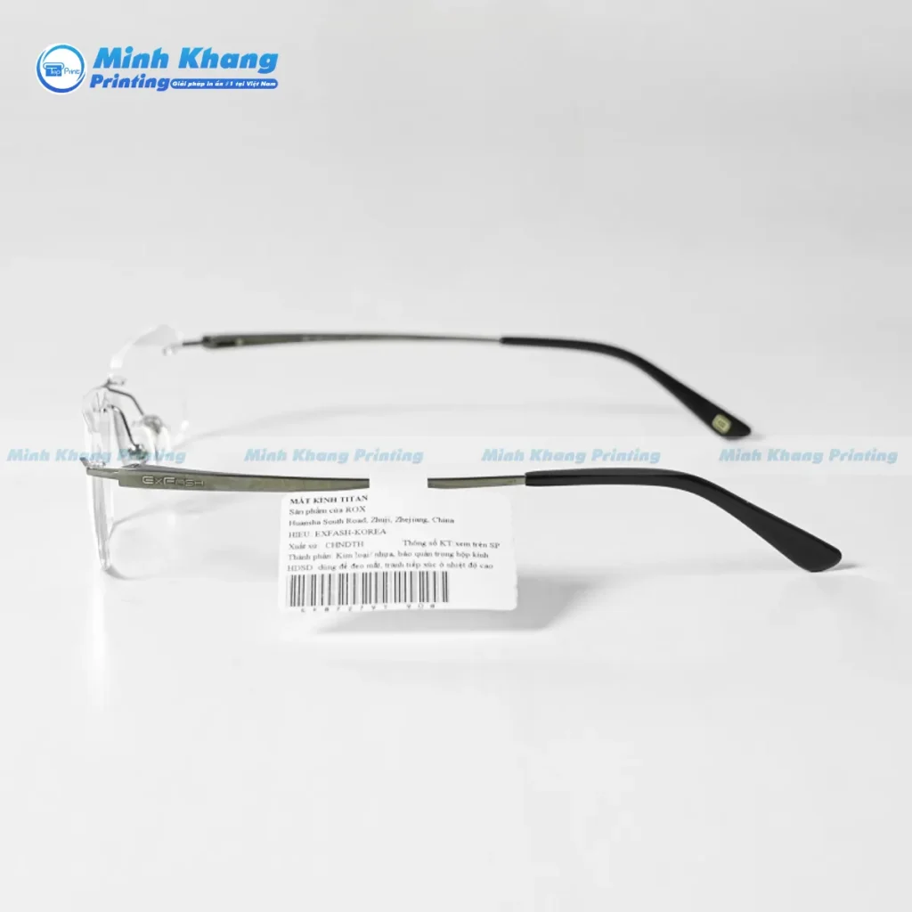 Mẫu decal mắt kính chống hàng giả giúp bảo vệ thương hiệu