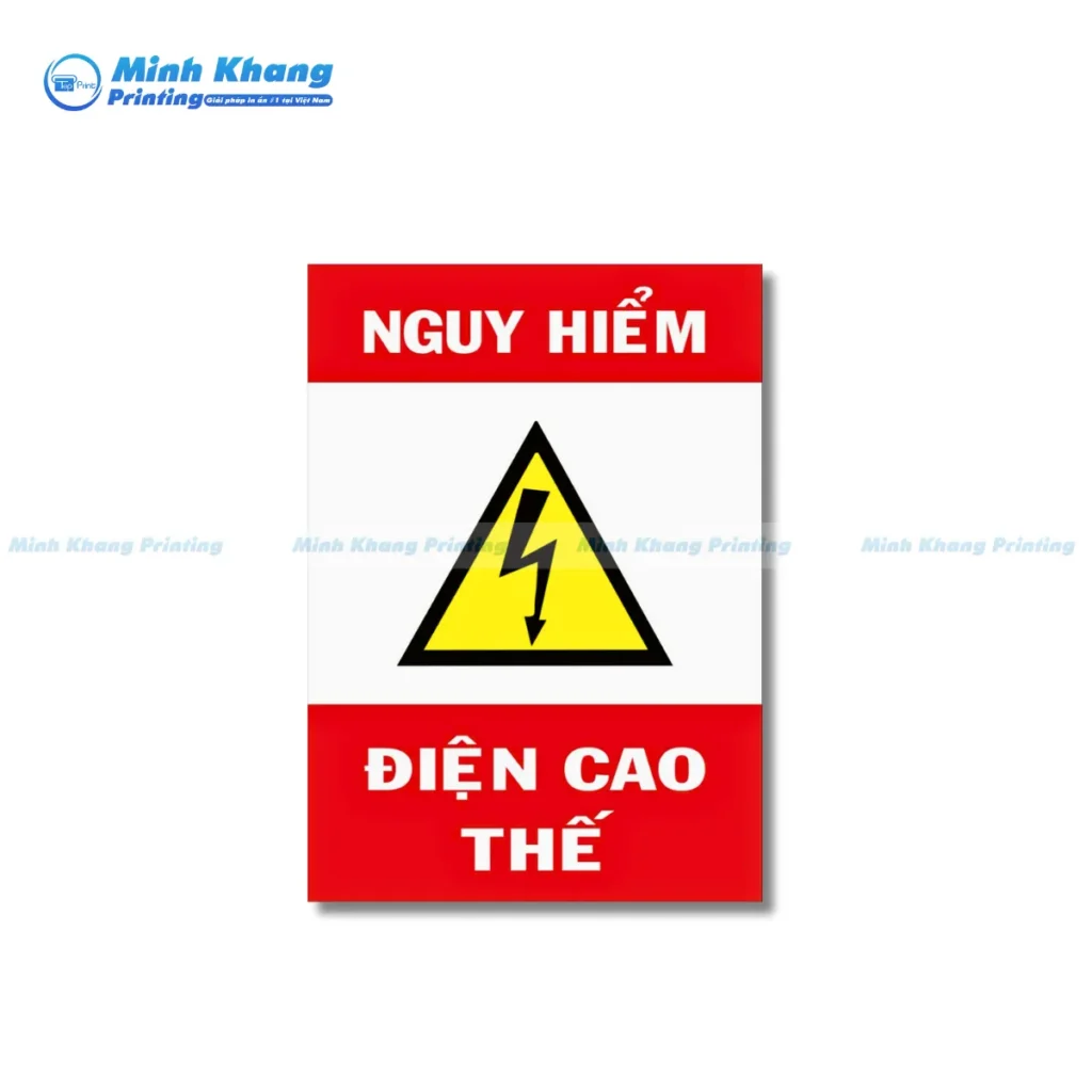 Mẫu tem tủ điện theo tiêu chuẩn cảnh báo nguy hiểm điện cao thế