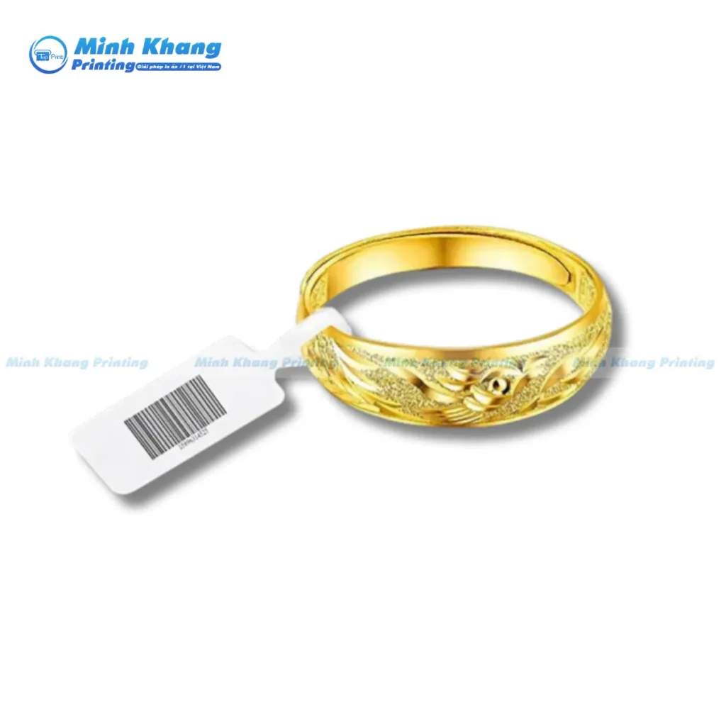 Mẫu tem vàng in mã vạch giúp quản lý sản phẩm dễ dàng và chuyên nghiệp