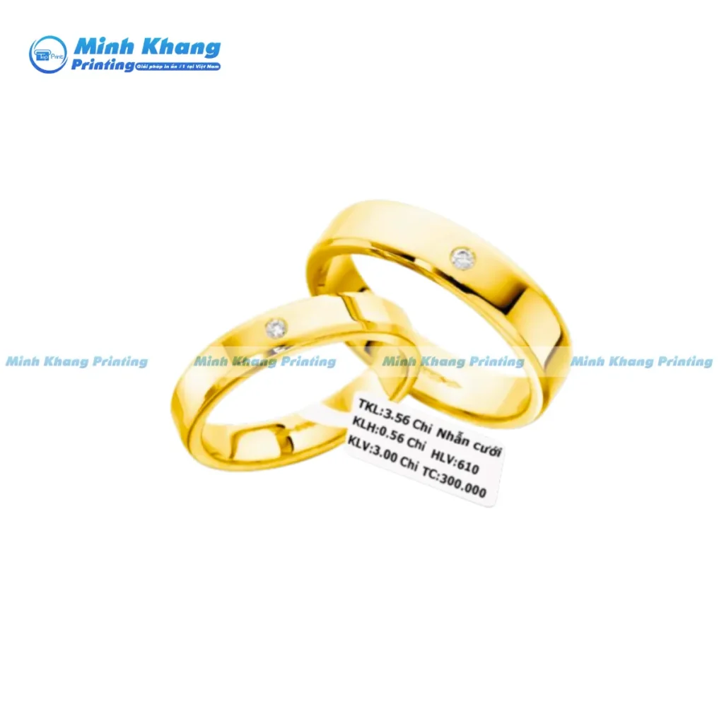 Mẫu tem vàng nhẫn cưới cho cặp đôi