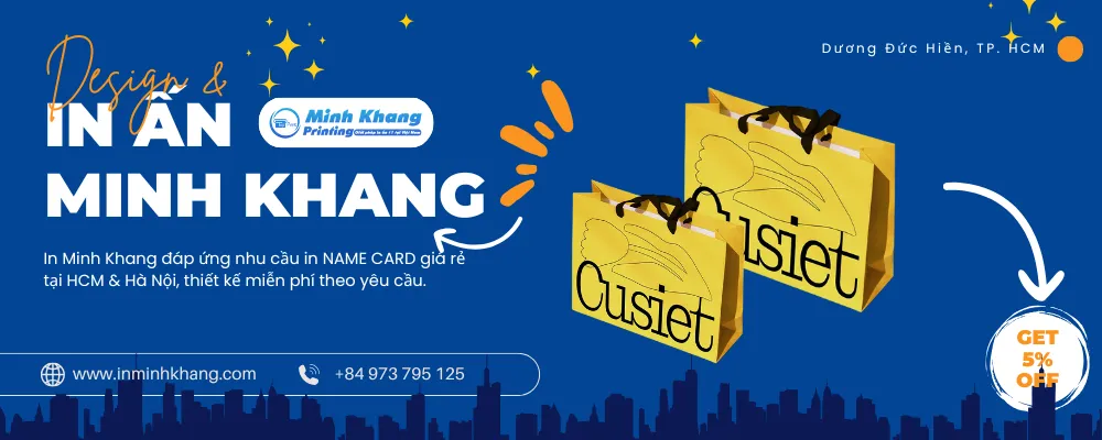 túi giấy màu vàng