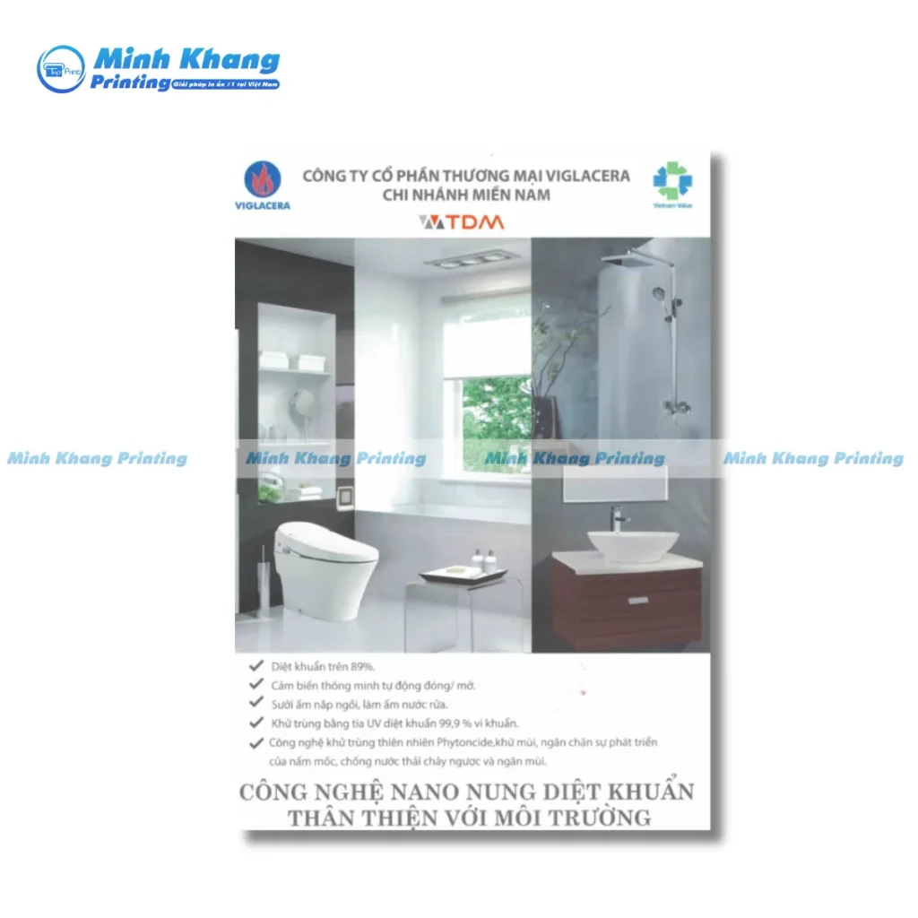 Mẫu catalogue thiết bị vệ sinh phục vụ phân khúc trung – cao cấp.