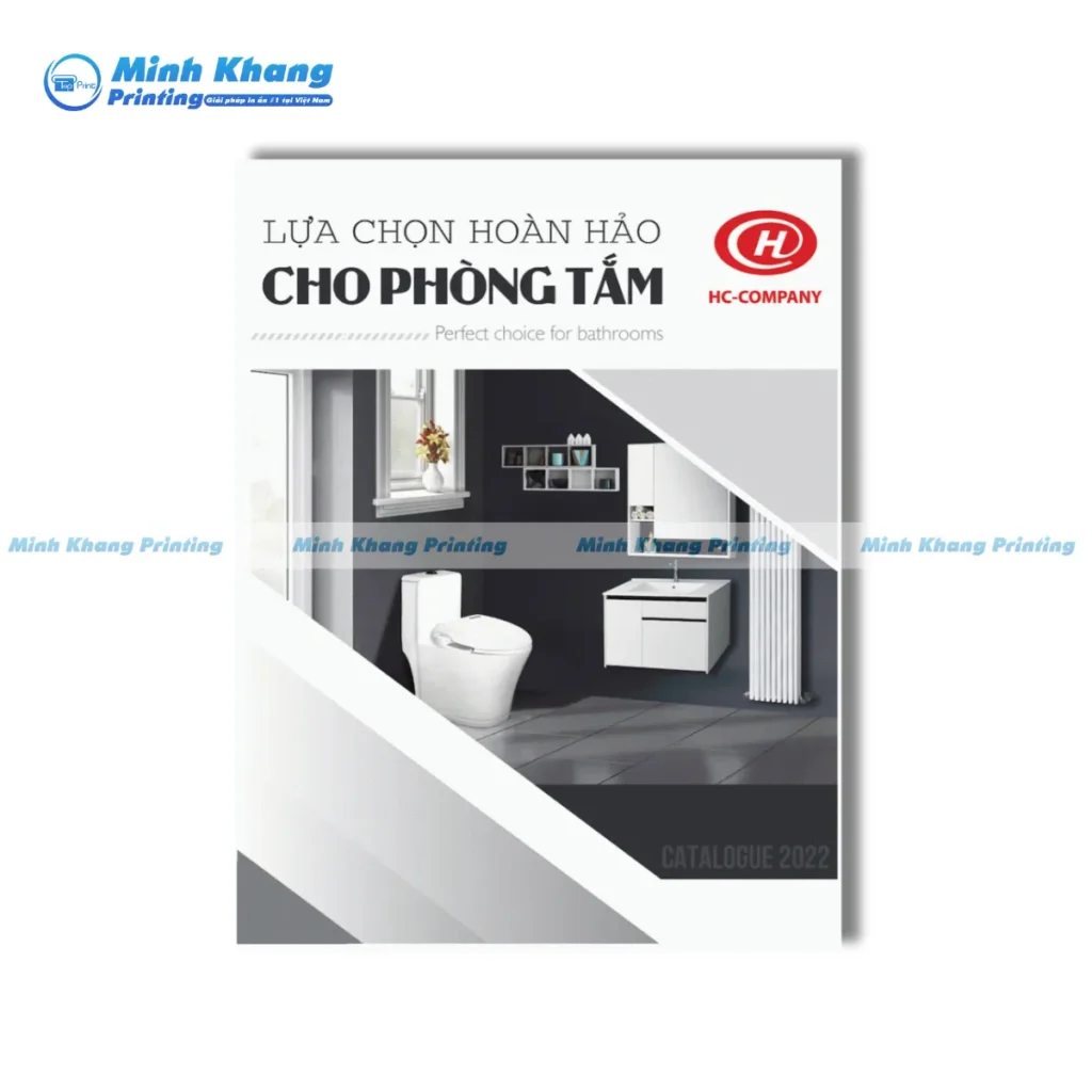 Mẫu catalogue thiết bị vệ sinh hiện đại với thiết kế tối giản, sang trọng