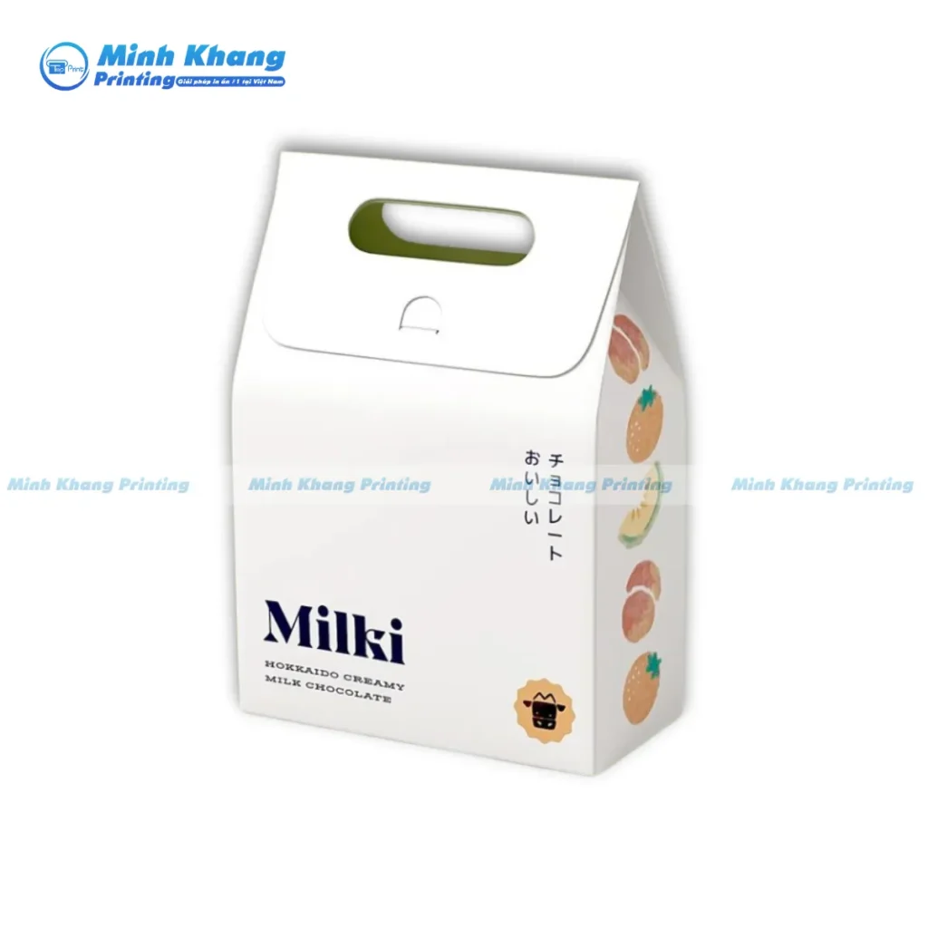 Mẫu hộp giấy take away nắp gập lớn đẹp & chất lượng