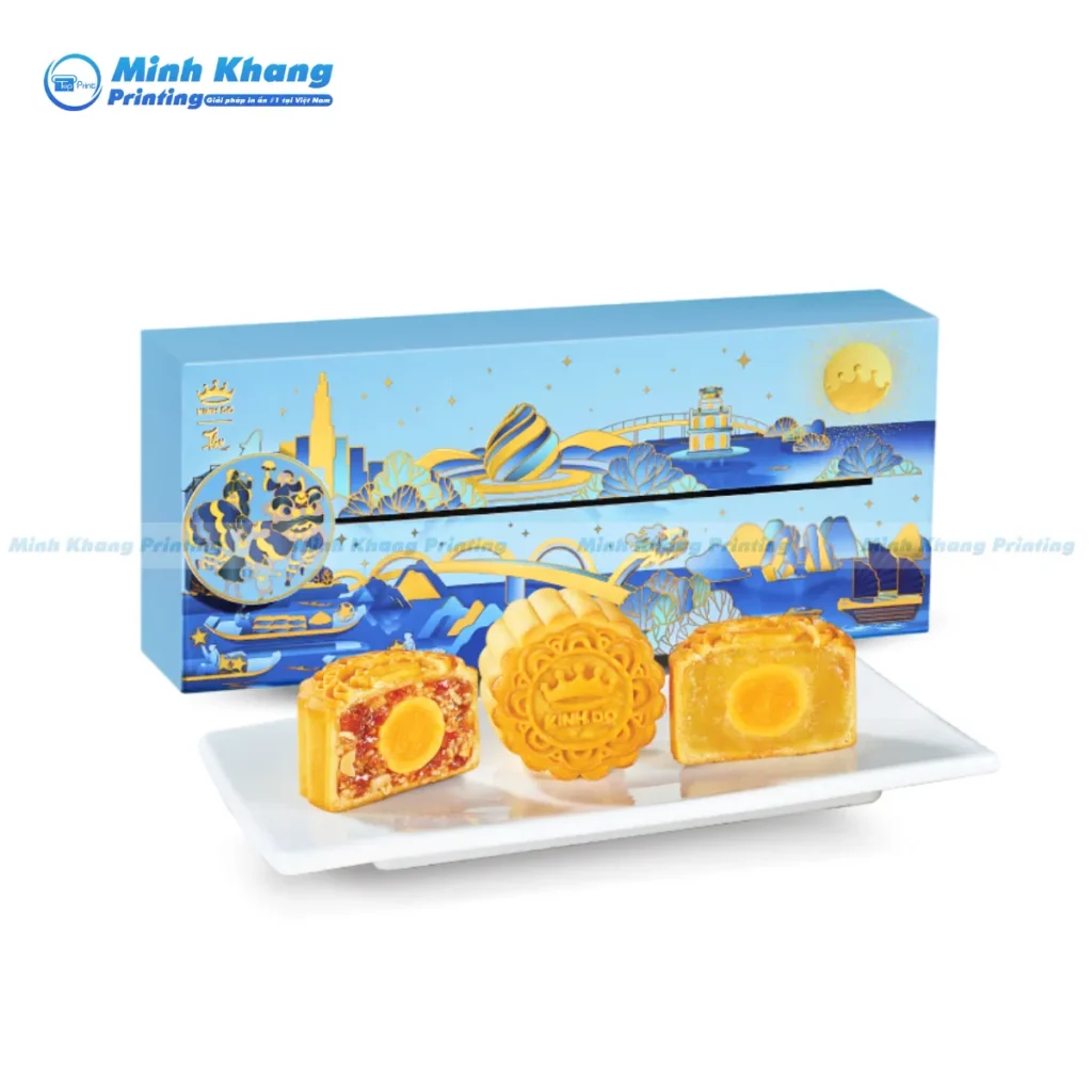 Mẫu hộp bánh trung thu quà tặng doanh nghiệp Kinh Đô 