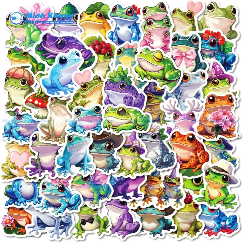 sticker ếch xanh