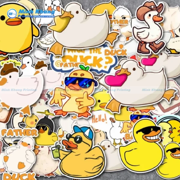 Mẫu sticker vịt vàng cực chất, ngầu