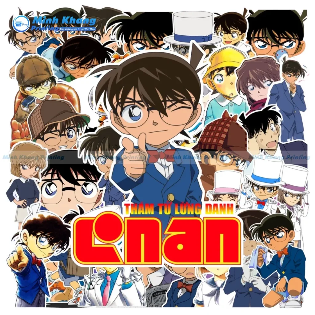Mẫu Sticker Conan Đẹp Nhất Với Câu Nói Thương Hiệu "Sự Thật Chỉ Có Một"