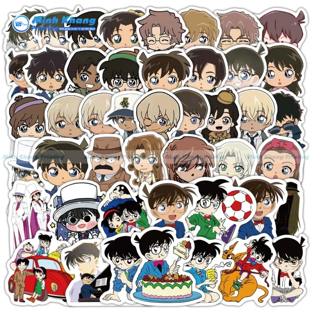 Mẫu Sticker Conan Dán Xe Máy 