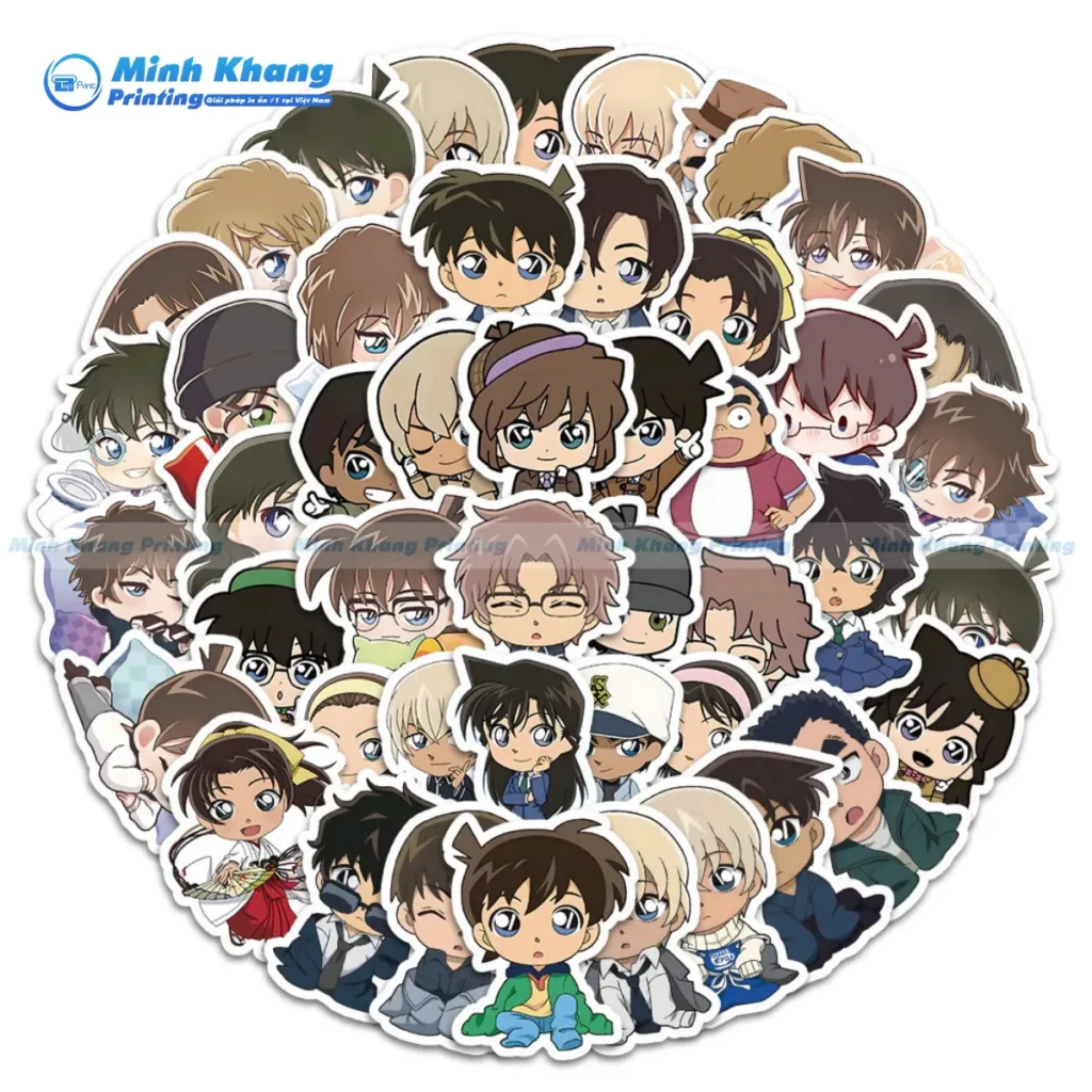 Mẫu Sticker Conan Cho Điện Thoại Siêu Đáng Yêu 