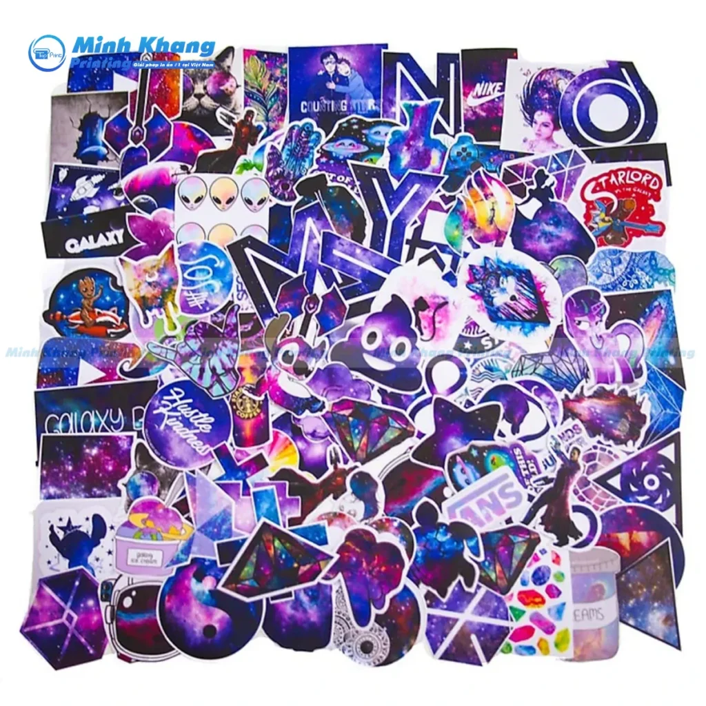 Mẫu sticker galaxy dán laptop