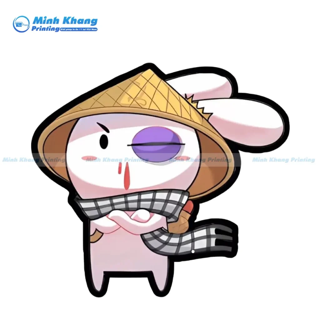 Mẫu sticker meme thỏ bảy màu AOV liên quân