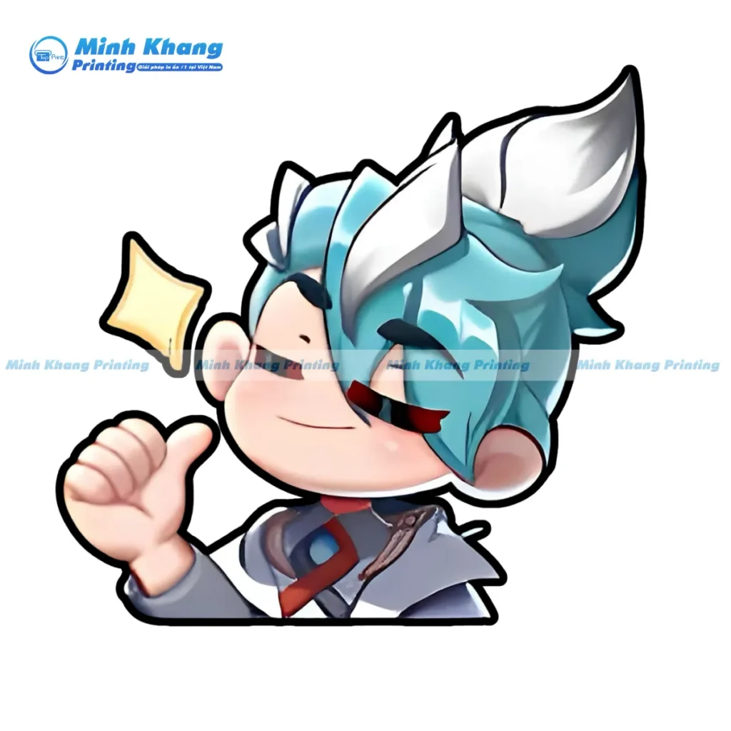 Mẫu sticker nhân vật "bình nguyên vô tận" Yan