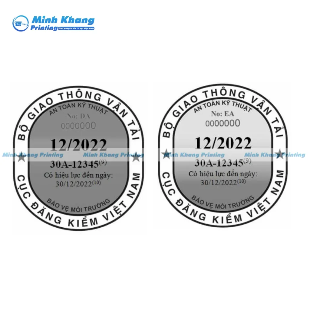 Mẫu tem kiểm định dành cho xe kinh doanh vận tải