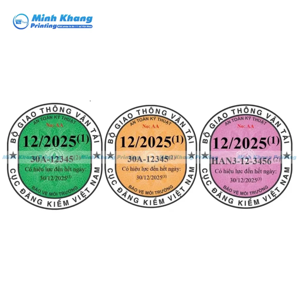 Mẫu hiển thị thời hạn tem đăng kiểm