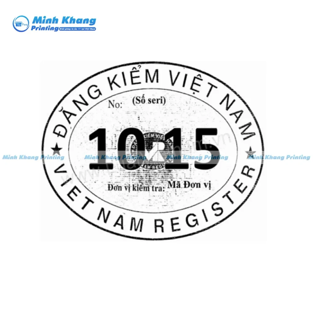 Mẫu tem đăng kiểm Việt Nam