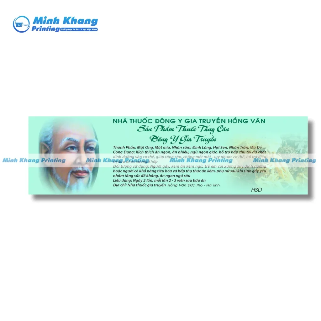 Mẫu tem nhãn thuốc nam đúng chuẩn