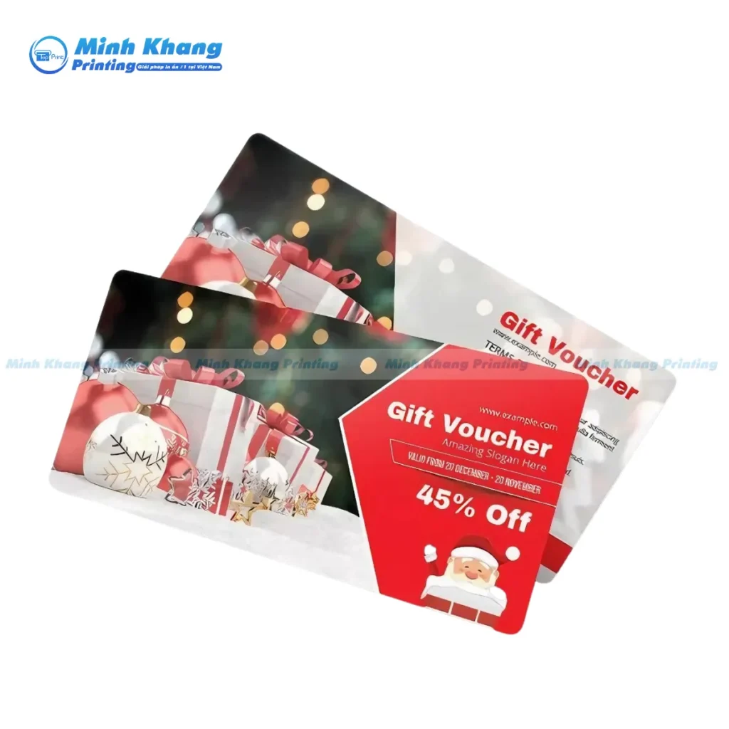 Mẫu voucher khuyến mãi sản phẩm 45% sale off