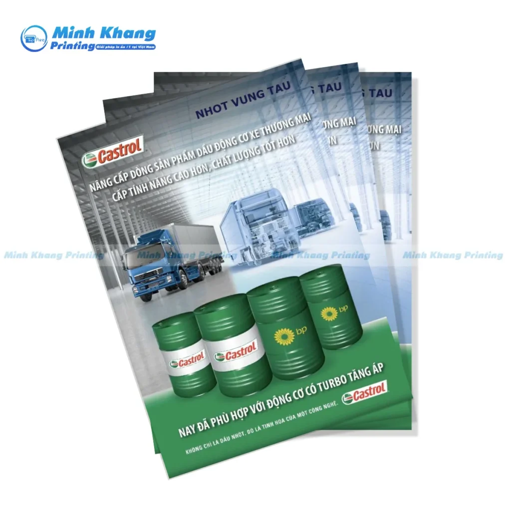 Mẫu catalogue dầu nhớt Castro động cơ xe thương mại