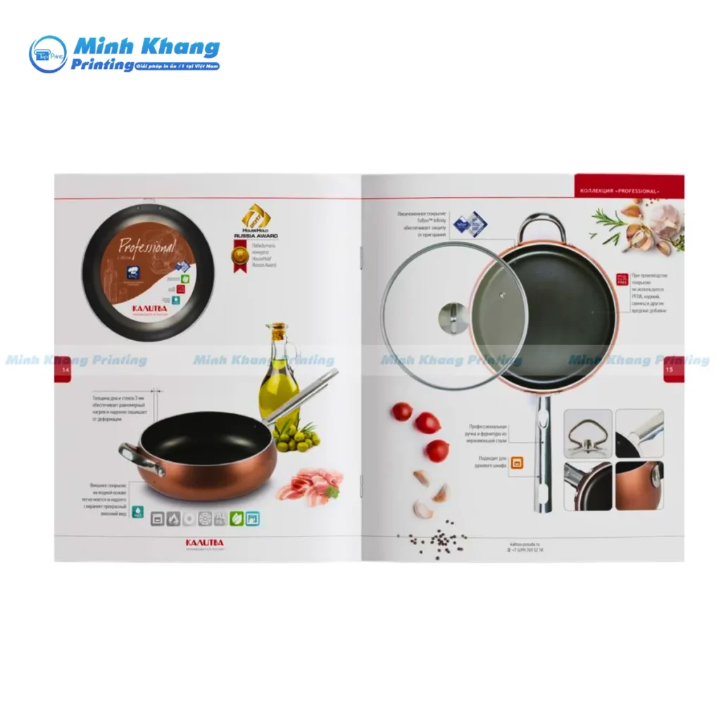 Mẫu catalogue đồ gia dụng hiện đại kích thước khổ A4