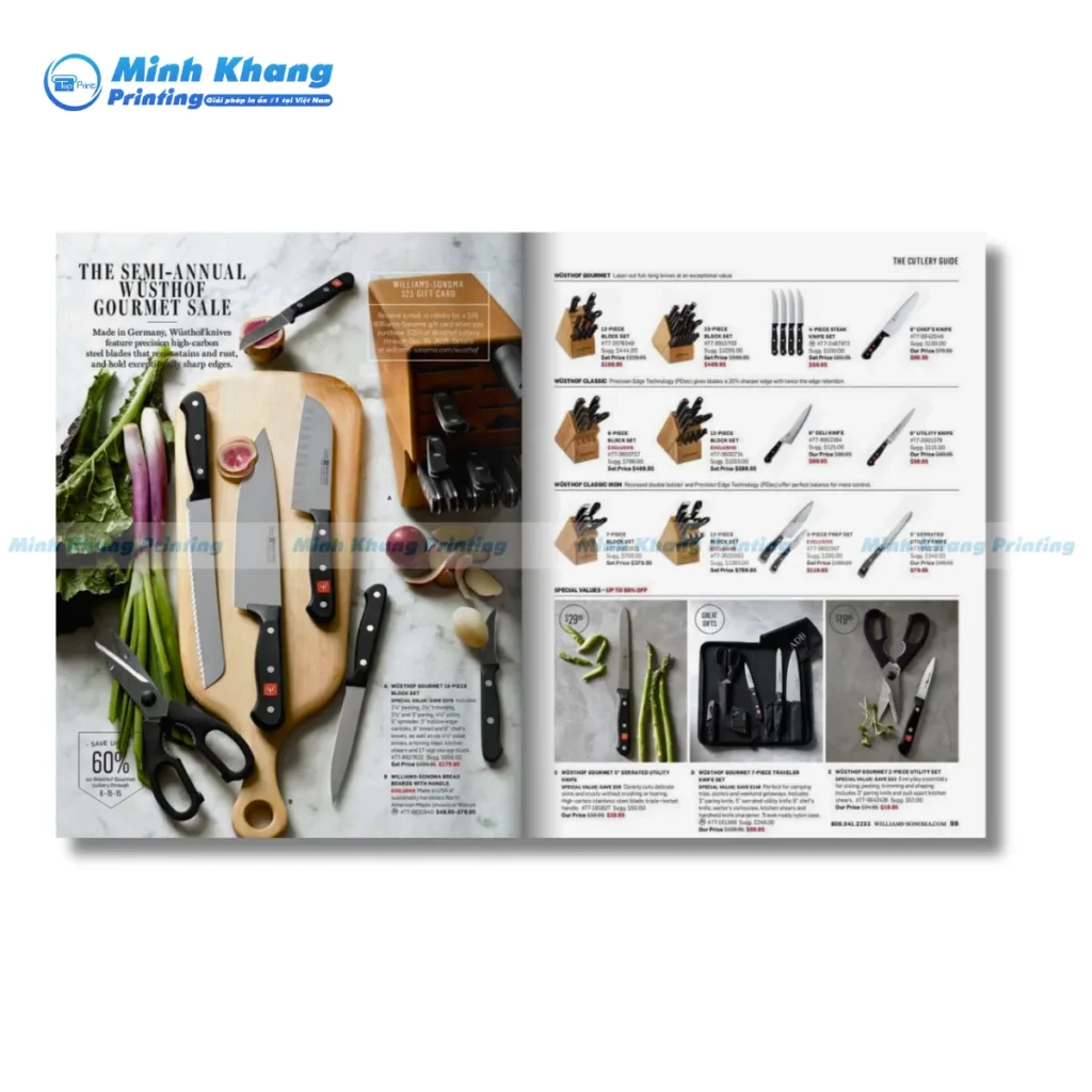 Mẫu catalogue đồ gia dụng đẹp mắt, dụng cụ nhà bếp